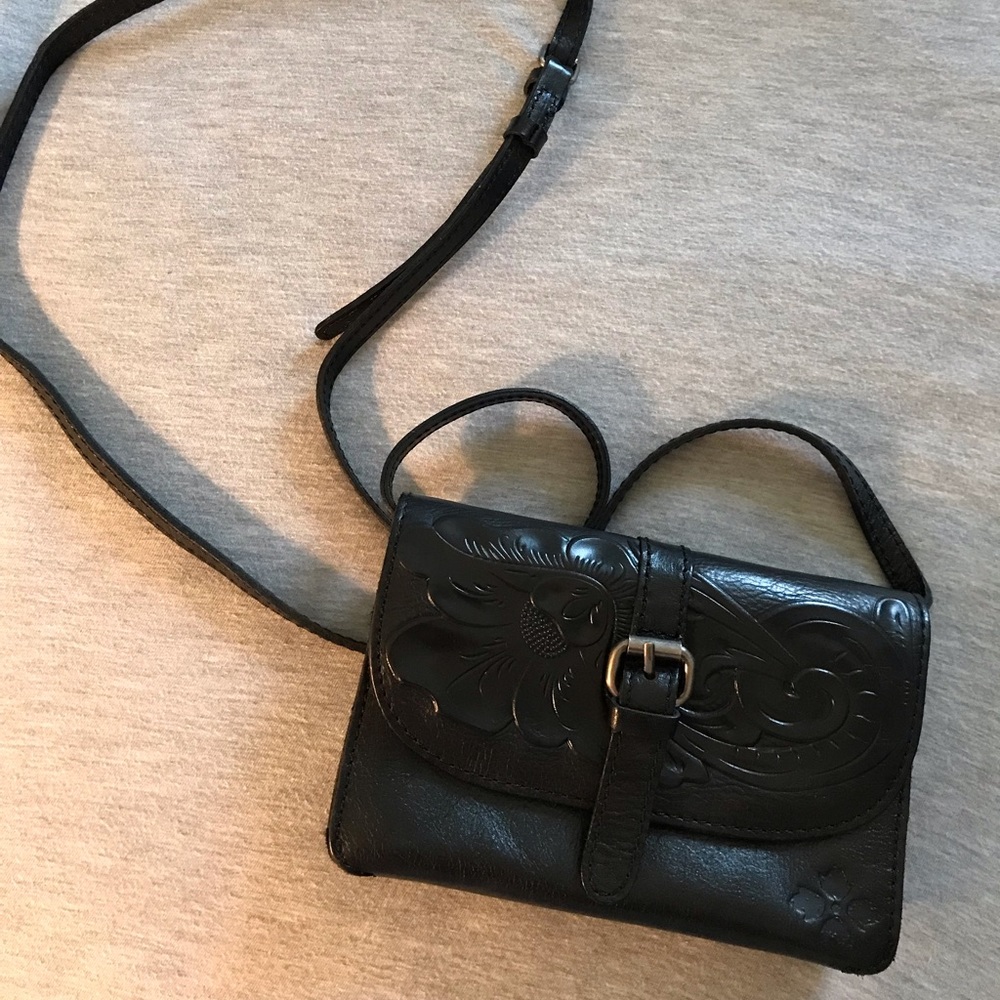 Black Leather Crossbody